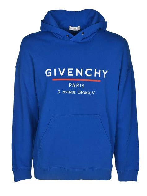 givenchy blue orange sweater|Givenchy crest sweatshirt.